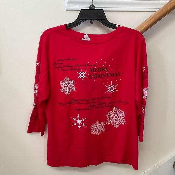size XL, bust up to 42” inches, holidays and Christmas shirt, USA 🇺🇸 made, new - Picture 2 of 11